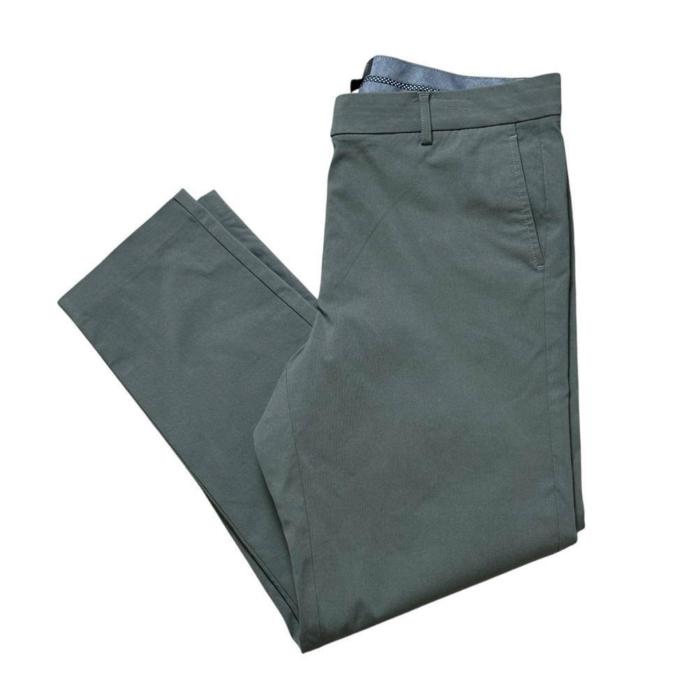J.Jill Women’s 12 Olive Green Wearever Refined Woven Trousers
